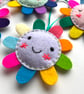 Happy Rainbow Felt Flower Lavender Bags - Image 2