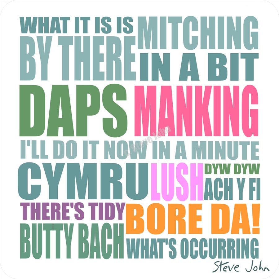 Welsh Sayings 2 coaster