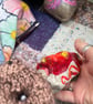 Octopus hand painted red paperweight stone  - Image 4