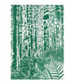 Into the woods linoprint limited edition for nature lovers 