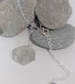 Fine Silver Hexagon Pendant