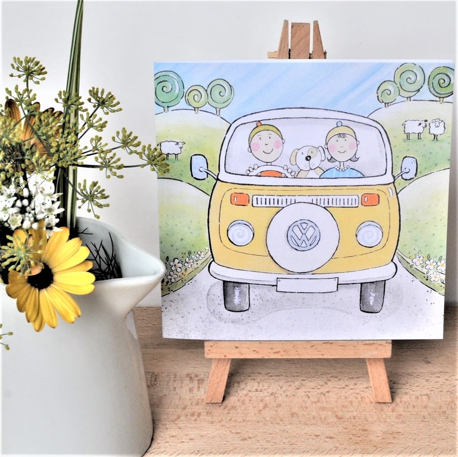 Campervan Greetings Card