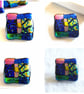 Dichroic L008 Luxury Fused Glass Patchwork Brooch Handmade  - Image 5