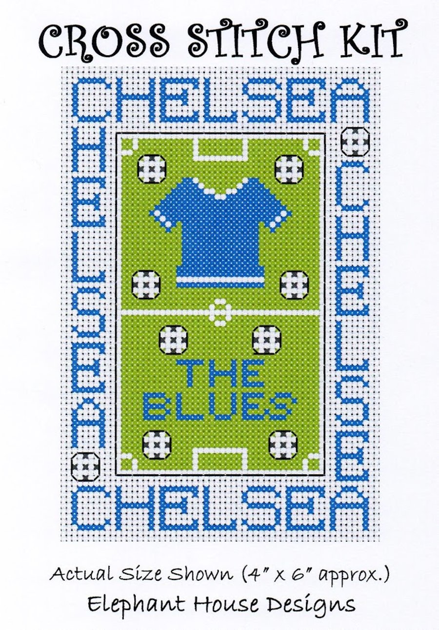 Chelsea Cross Stitch Kit Size 4" x 6" Full Kit