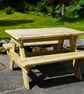 Childrens Wooden Outdoor DanDan Picnic Bench - Image 1
