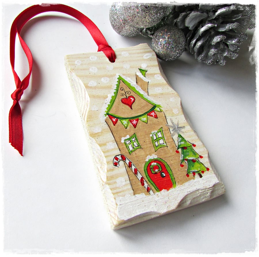 Gingerbread House Christmas Tree Decoration
