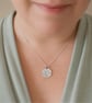 Hand Engraved Labrador Sterling Silver Pendant, Recycled Pet Portrait Necklace ( - Image 2