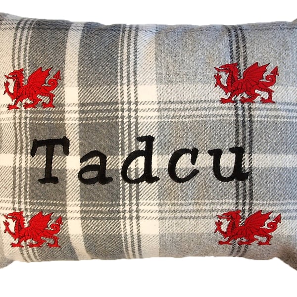 Tadcu Welsh Gift, Tadcu cushion, Tadcu Father's Day gift