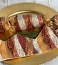 Set of three Christmas crackers. Waves and swirls with gold accents - Image 8