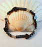 Hematite Heart Bracelet With Swarovski Crystals - Handmade In Devon - Image 8