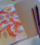 Hand made book with Coptic stitch binding and mixed papers (no 20) - Image 8