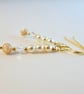 Glass Pearl Earrings With Shell And Swarovski Crystal - Handmade In Devon - Image 2