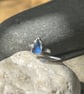 Recycled Sterling Silver Sea Glass Ring
