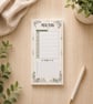 Weekly Meal Planner Notepad, Grocery List Pad, Kitchen Organiser (50 Pages)