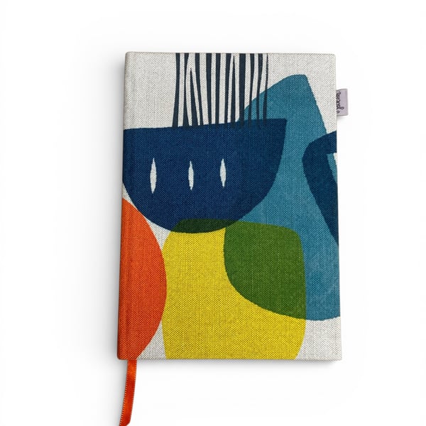 Perfectly Imperfect. A5 Sketchbook - Hand printed - Hand bound