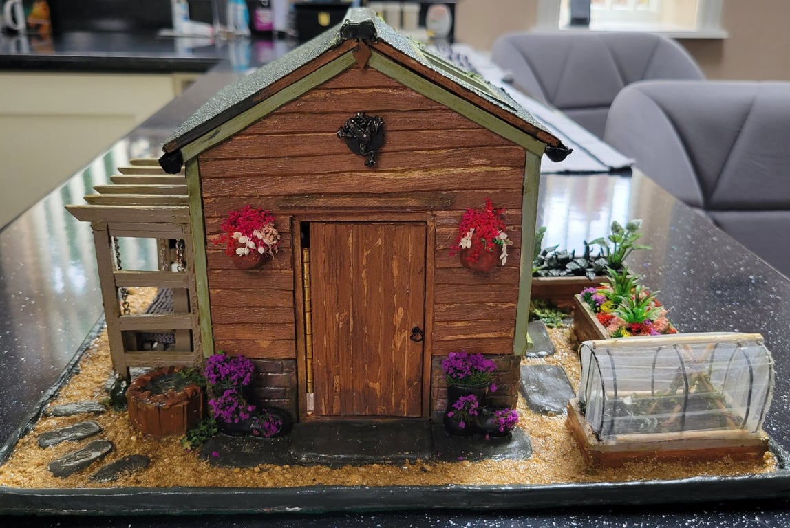 Handmade Model Garden Shed,Greenhouse 