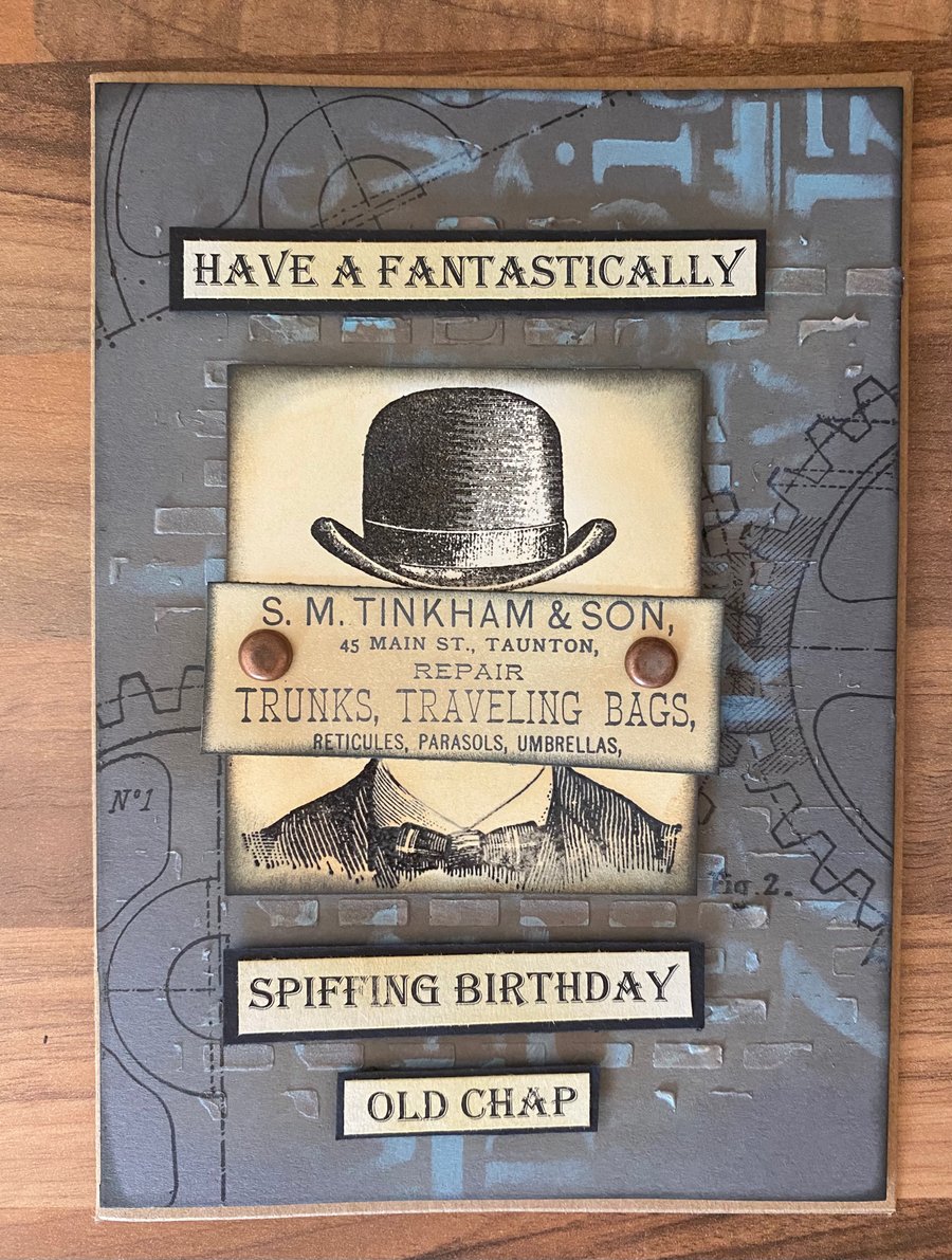 Birthday "Spiffing Vintage" Card
