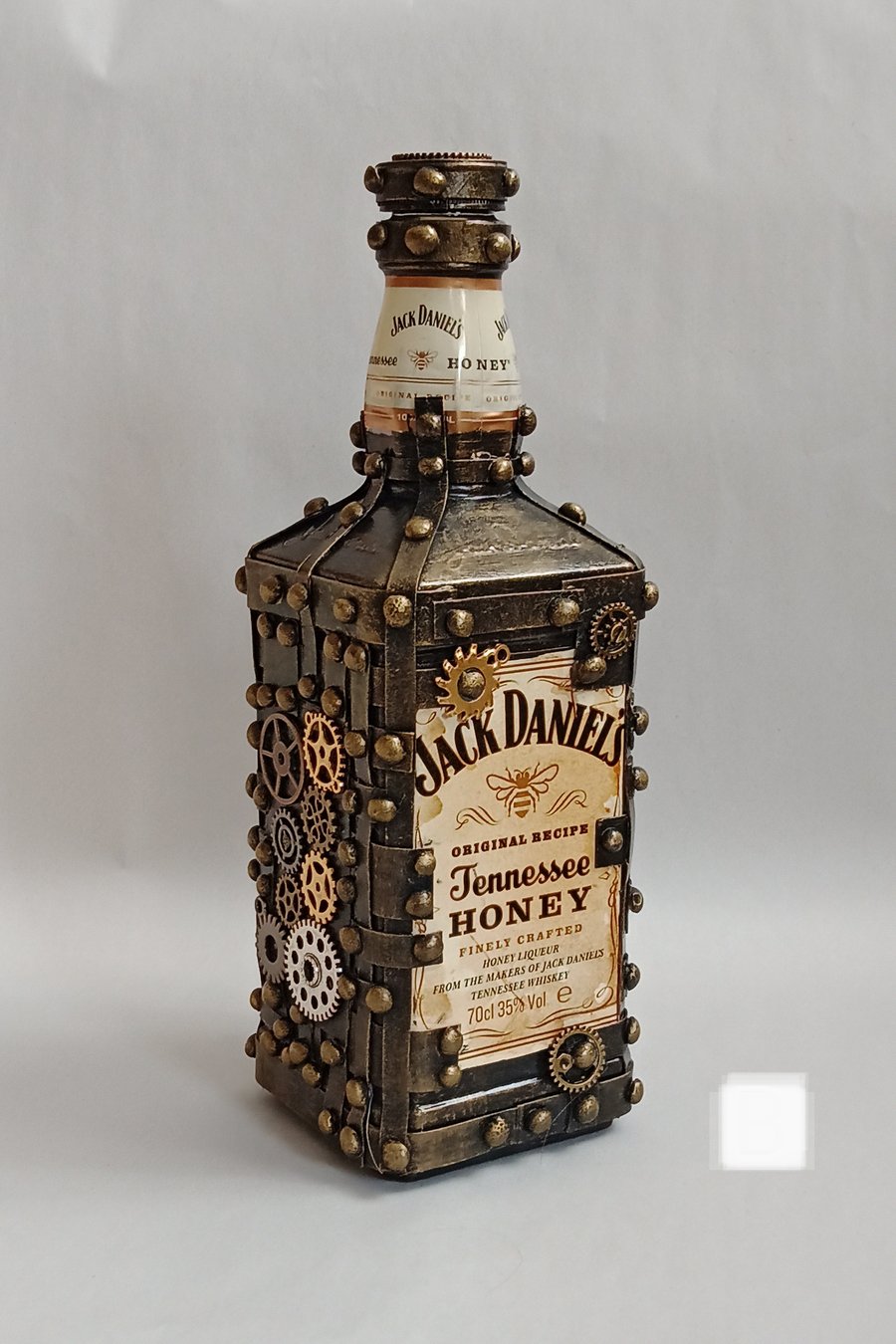 Jack Daniels Steampunk Bottle 70cl Gold, Antique Brass