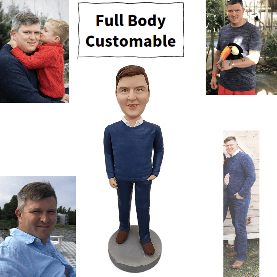 Custom Bobblehead,Bobblehead Figurines,Bobble head Doll,Handmade Man Miniat