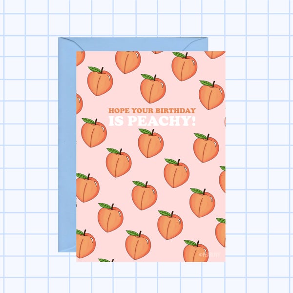 Peachy Birthday Card