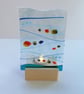 Fused Glass Tropical Fish Tealight Panel: Colorful Underwater Art - Image 1
