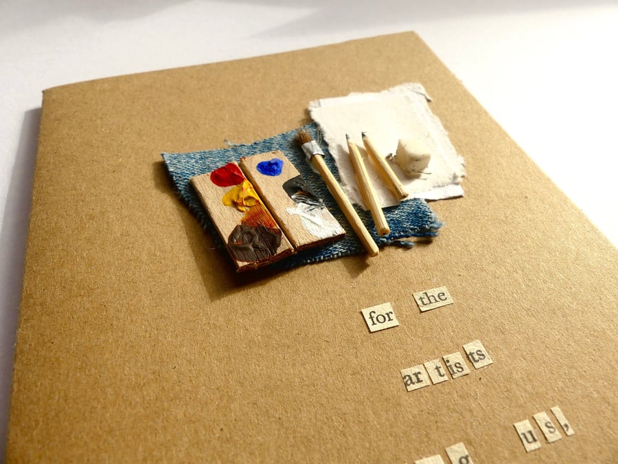 Artist's Desk Card - READY TO SHIP