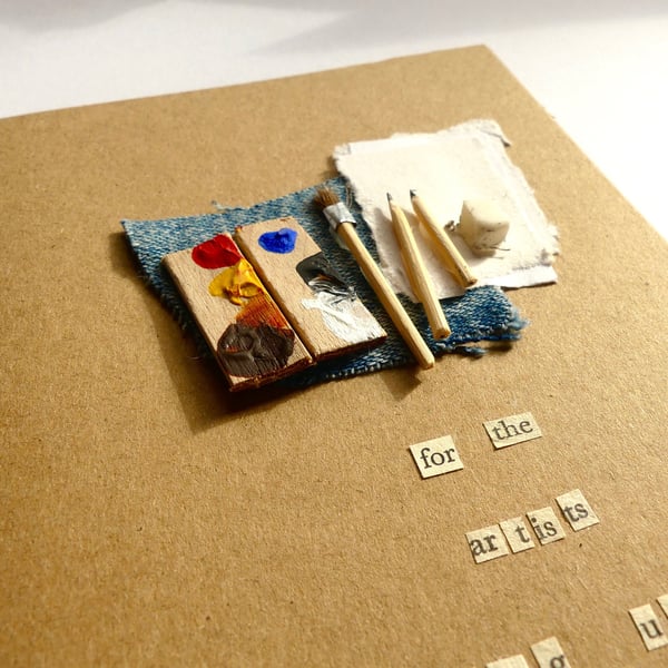 Artist's Desk Card - READY TO SHIP
