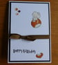 Birthday Card - Mouse on a Conker  - Image 10
