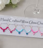 Colourful Heart Wine Glass Charms - set of 6
