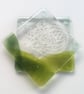 Set of two barware coasters, fused glass hot air balloon wine set, mug mats, avi - Image 9