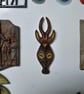 Kwele Ekuk mask fridgemagnet, African tribal art decor, spirits of the forest,  - Image 6