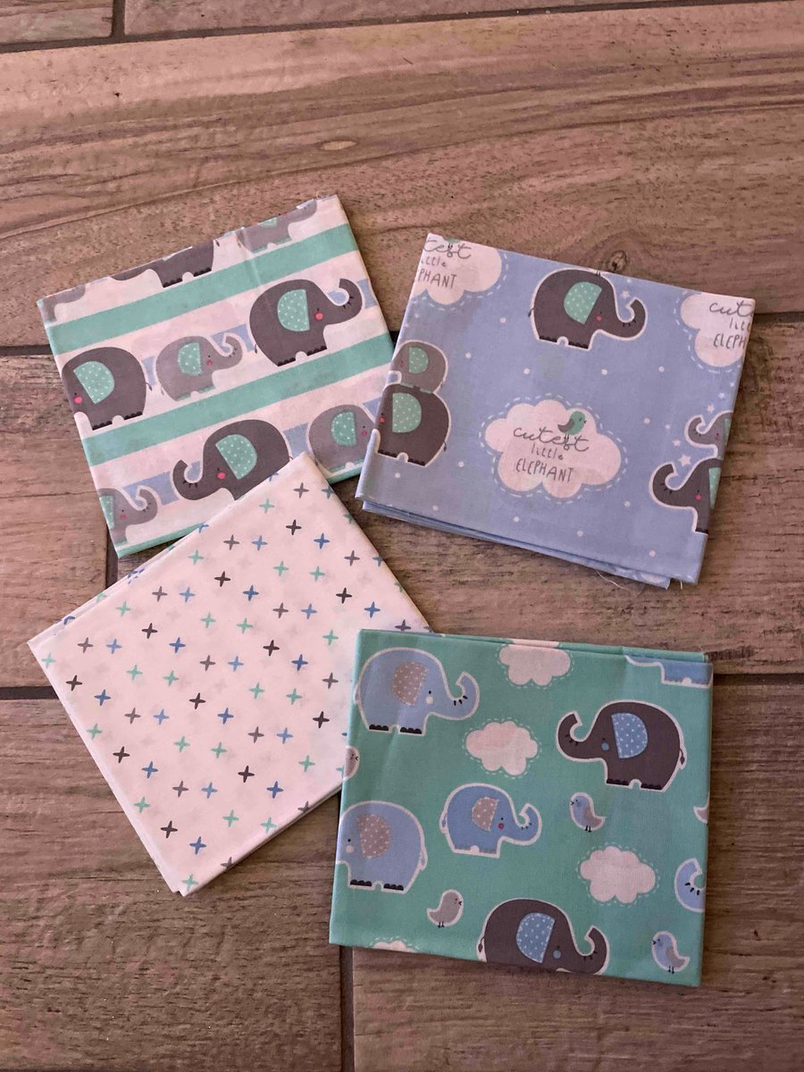 Baby Boy Elephant Fat Quarter Bundle Sale