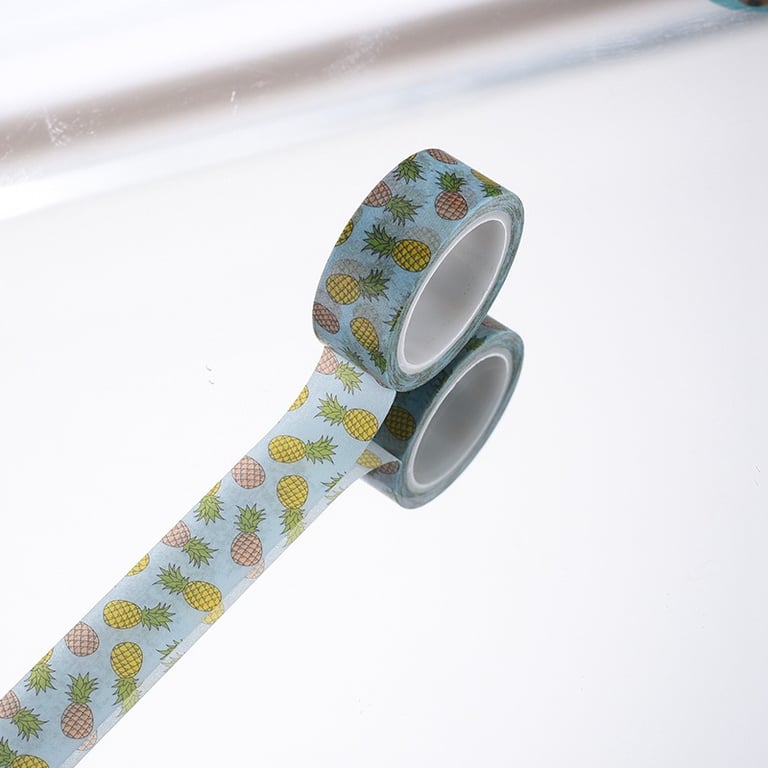 2 x Pineapple, Fruit, Washi Tape, 5m, Decorative Tape, Cards, Journals, Crafts