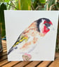 Gold Finch Greetings Card