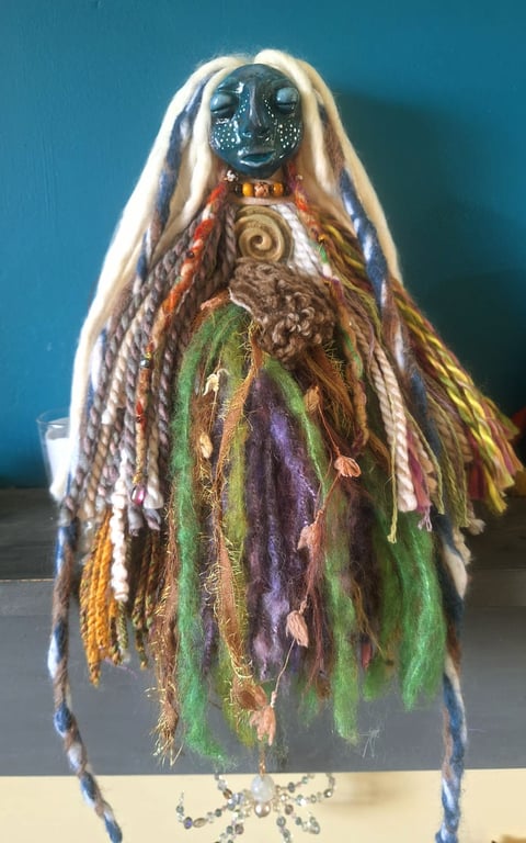 Spirit doll,witches ward,poppet doll, altar, shaman doll,witch, protection