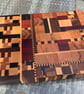 Large End Grain Hardwood Cutting Board: urbanChaos Pattern, Handmade - Image 8