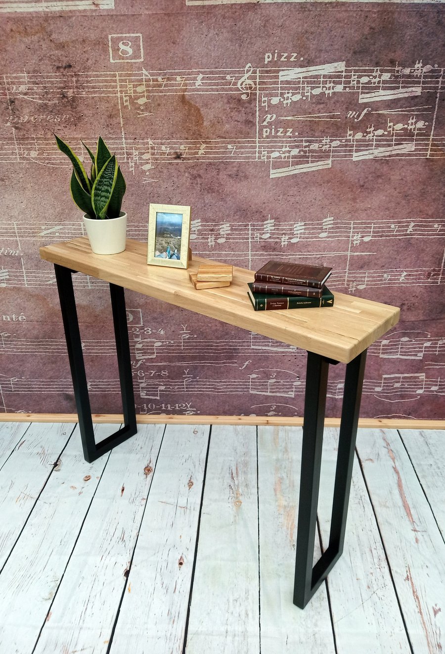 Narrow wood console new arrivals