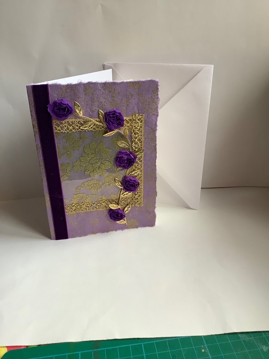 Pretty purple card