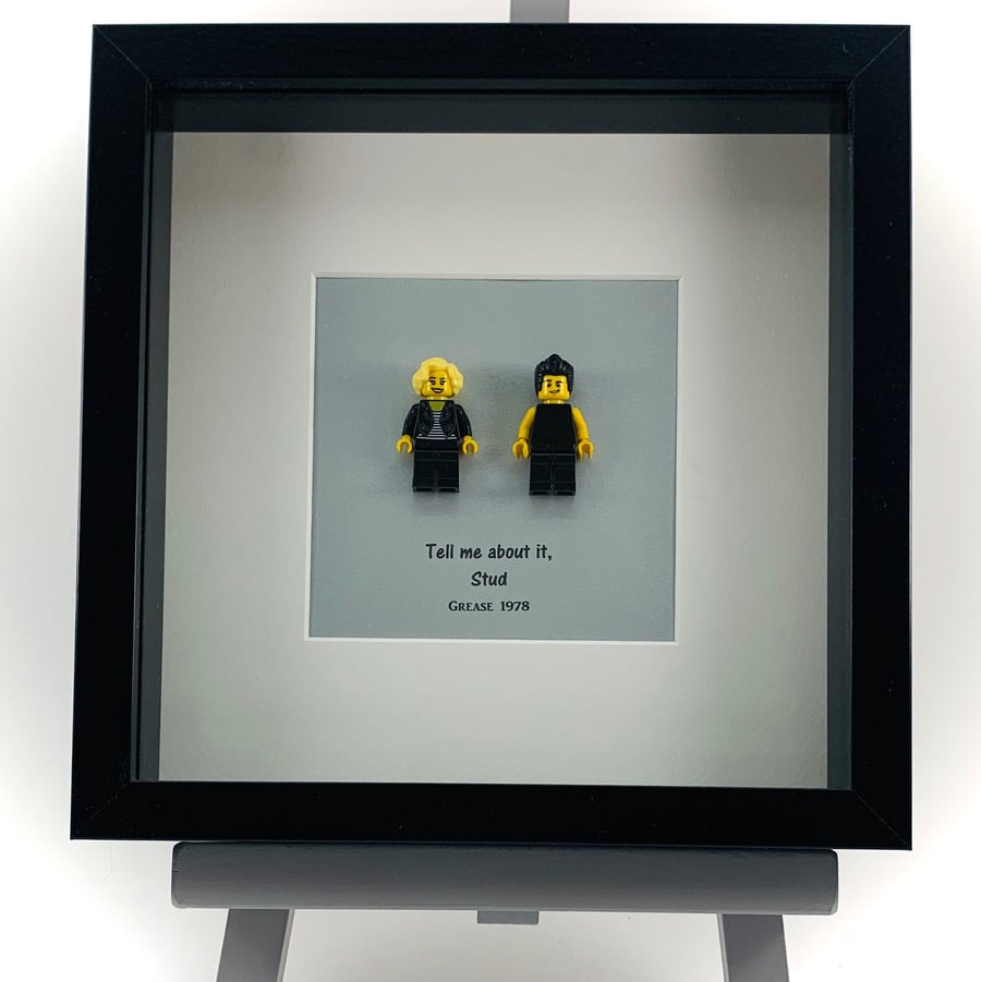 Grease custom mini Figure frame.