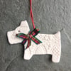 West Highland Terrier, Christmas decoration Buchanan The Porcelain Menagerie