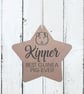 Guinea Pig - Personalised Wooden Hanging Star Plaque - Image 1