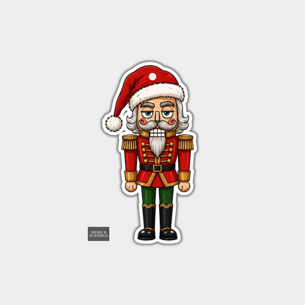 Unique Funny Christmas Gift Tags For Adults, 6pk - Nutcracker