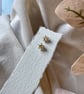 Star Micro Stud Earrings- Gold Glitter