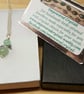 Minimalist Green Aventurine angel pendant necklace. Reiki jewelry uk - Image 5