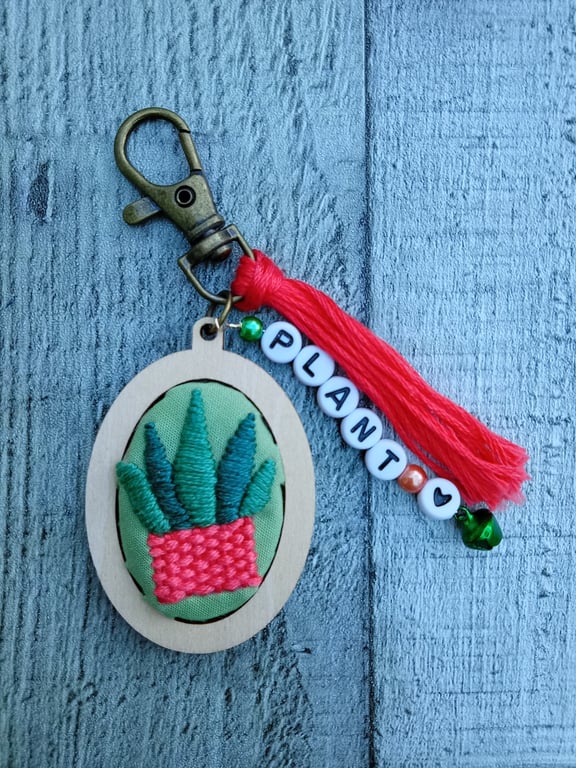 Plant Keyring or Bag Charm