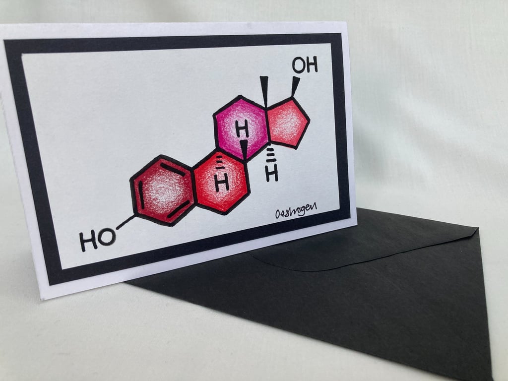 Oestrogen Greetings Card