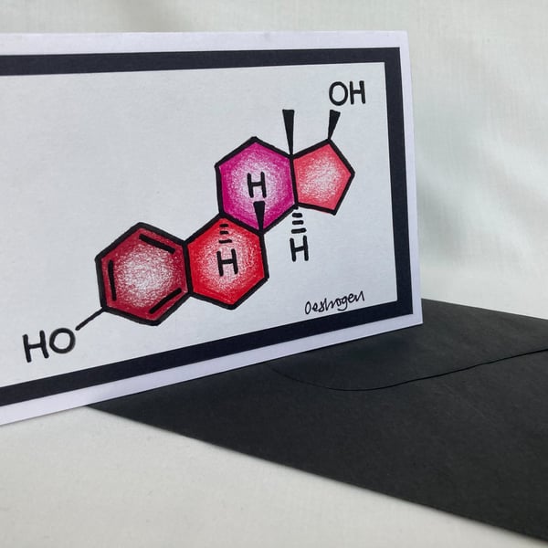Oestrogen Greetings Card