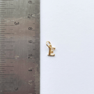 14ct gold plated E letter charm pendant