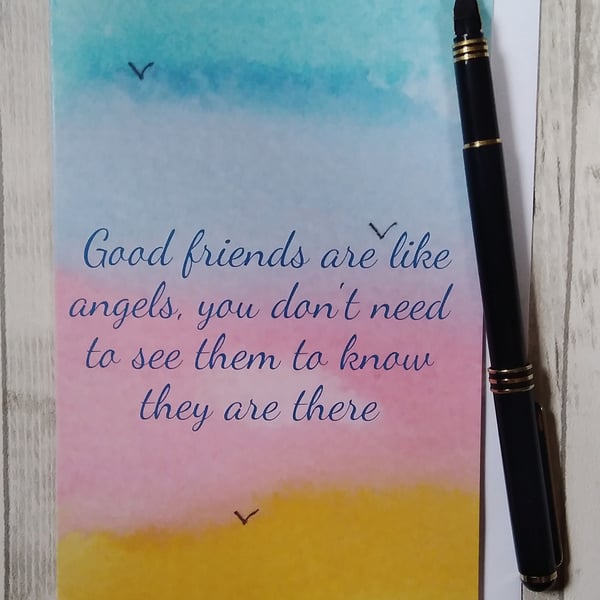 Good friends card. Thinking of you card. Friends card. (Printed)