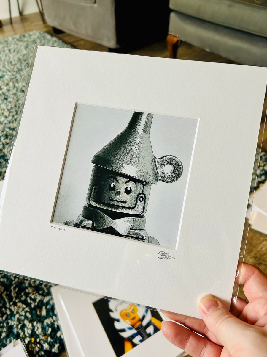 TIN MAN - Mounted lego minifigure photo print